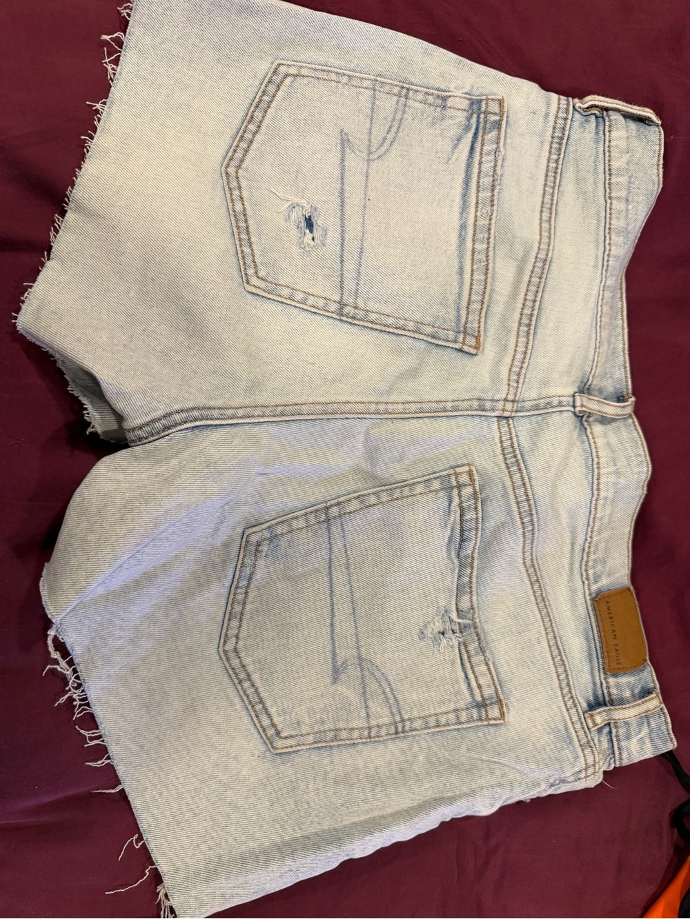 American Eagle Outfitters Light Wash Denim Shorts - Light Blue